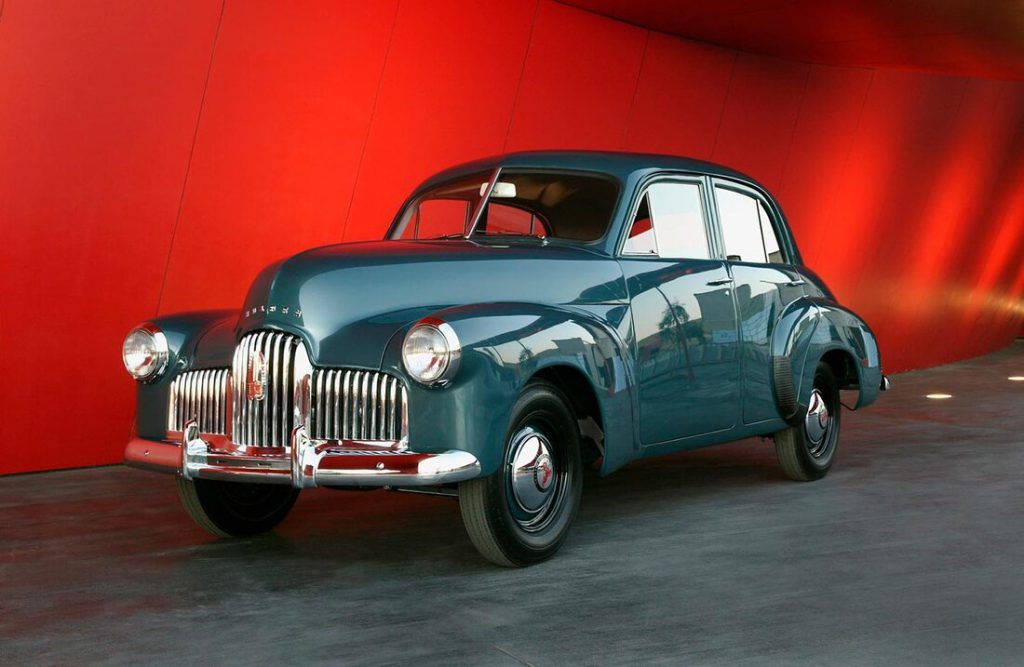 Prototype No. 1, the only surviving vehicle of three test Holden sedans built by hand in 1946